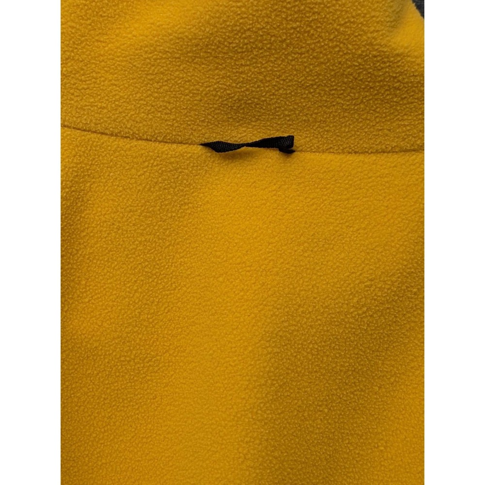 Vtg Columbia Yellow Fleece Jacket Full Zip Made in the USA Tech Interchange XLP - Picture 10 of 13